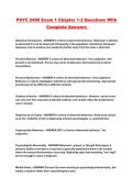 PSYC 2490 Exam 1 Chapter 1-3 Questions With Complete Answers 