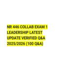 NR 446 Collaborative Healthcare &ndash; Exam 1 &vert; Chamberlain University 2026&ndash;2027 &vert; Updated Questions & Verified Answers