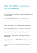 NSGA 140 EXAM 1 ivy tech questions with correct answers