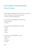 Exam 1 NSGA 140 Questions With Correct Answers