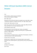 NSGA 140 Exam Questions With Correct Answers&period;