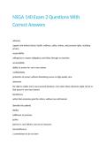 NSGA 140 Exam 2 Questions With Correct Answers