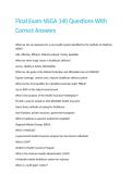 Final Exam NSGA 140 Questions With Correct Answers