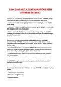PSYC 2490 UNIT 6 EXAM QUESTIONS WITH ANSWERS RATED A&plus;