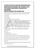 25 &vert;EXAM &lpar;MULTIPLE CHOICES&rpar; AND &lpar;RATIONALES&rpar; QUESTION AND ANSWERS 100&percnt; CORRECT 2025&vert; TOP SCORES MADE SIMPLE &vert; TRUSTED TEST SOLUTIONS&excl; QUALITY CONTENT YOU CAN RELY ON&excl;