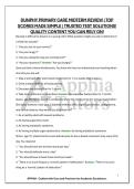 DUNPHY PRIMARY CARE MIDTERM REVIEW&vert; TOP SCORES MADE SIMPLE &vert; TRUSTED TEST SOLUTIONS&excl; QUALITY CONTENT YOU CAN RELY ON&excl;