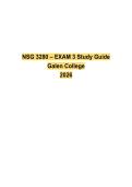 NSG3280 &sol; NSG 3280 Exam 3 - Latest Update 2026 Galen College 