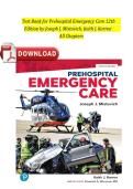 Full Test Bank for Prehospital Emergency Care 12th Edition by Joseph J&period; Mistovich and Keith J&period; Karren Complete Coverage &lpar;Chapters 1-46&rpar; Verified Questions & Correct Answers Trauma &sol; Medical Emergencies &sol; Patient Assessment &sol; EMS Operations Updated 2026 Ve