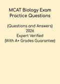 MCAT Biology &vert; Exam Practice Questions & Study Guide