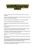 MPOETC ACT 120 CERTIFICATION  EXAM REVIEW WITH COMPLETE  SOLUTION 