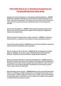 PSYC 2490 &lpar;Unit 2&rpar; Ch&period; 2&colon; Theoretical Perspectives On Psychopathology Exam Study Guide 