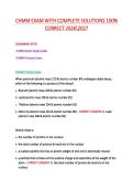 CHMM EXAM WITH COMPLETE SOLUTIONS 100&percnt;  CORRECT 20262027