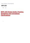 BIPC 620 Study Guide&colon; Practice Questions and Conceptual Clarifications