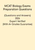 MCAT Biology &vert; Exams Prep Questions & Study Guide