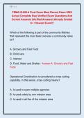 FEMA IS-800&period;d Final Exam Most Recent Exam 2026  Actual Complete Real Verified Exam Questions And  Correct Answers &lpar;Verified Answers&rpar; Already Graded  A&plus; &sol; Newest Exam&excl;&excl;&excl;