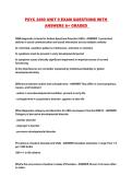 PSYC 2490 UNIT 9 EXAM QUESTIONS WITH ANSWERS A&plus; GRADED 