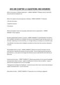 AHS 340 CHAPTER 1-5 QUESTIONS AND ANSWERS&period;