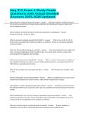 Nsg 313 Exam 4 Study Guide Questions with Actual Detailed Answers 2025-2026 Updated&period;