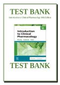 Test Bank for Clinical Pharmacology 10th Edition &lpar;Visovsky&comma; Zambr&oacute;ski & Hosler&rpar; &ndash; Updated 2026&sol;2027 Nursing Exam Resource