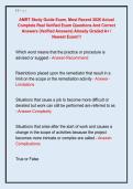 AMRT Study Guide Exam&comma; Most Recent 2026 Actual  Complete Real Verified Exam Questions And Correct  Answers &lpar;Verified Answers&rpar; Already Graded A&plus; &sol;  Newest Exam&excl;&excl;&excl; 