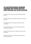 ATI CAPSTONE MATERNAL NEWBORN ASSESSMENT MOST RECENT PRACTICE SCRIPT UPDATED 2026 TESTED SOLUTIONS