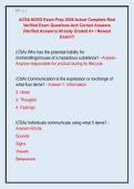 ACSA NCSO Exam Prep 2026 Actual Complete Real  Verified Exam Questions And Correct Answers  &lpar;Verified Answers&rpar; Already Graded A&plus; &sol; Newest  Exam&excl;&excl;&excl;