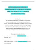 AQA GCSE Chemistry &lpar;8462&rpar; &ndash; Comprehensive Exam Revision Notes and Q&A&comma; AQA&comma; GCSE &lpar;9&ndash;1&rpar; &ndash; Complete Specification Coverage