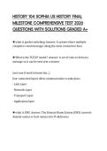 HISTORY 104 SOPHIA US HISTORY FINAL MILESTONE COMPREHENSIVE TEST 2026 QUESTIONS WITH SOLUTIONS GRADED A&plus;