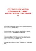 CFI FMVA FLASHCARDS 200  QUESTIONS AND CORRECT  ANSWERS 2025&sol;2026 EXAM GRADED  A&plus;