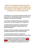 PPR EXAM &lpar;2026&sol;2027&rpar; PREPARATION TEST BANK NEWEST WITH COMPLETE QUESTIONS AND CORRECT DETAILED ANSWERS &vert; GUARANTEED PASS