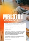 MRL3701 Assignment 1 Due 2 March 2026  - Distinction Guaranteed  &lowbar;UNISA