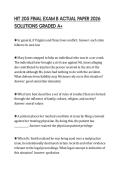 HIT 205 FINAL EXAM B ACTUAL PAPER 2026 SOLUTIONS GRADED A&plus;