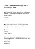 HIT 205 FINAL EXAM B PREP PRACTICE SET 2026 FULL SOLUTION