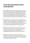 HIT 205 FINAL EXAM B REVIEW FILE 2026 TESTED QUESTIONS