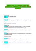 NLN ANATOMY & PHYSIOLOGY EXAMS WITH  VERIFICATION QUESTIONS AND CORRECT ANSWER  20262027 