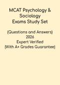 MCAT Psychology & Sociology &vert; Exams Study Set & Practice Guide