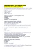 IAHSS BASIC OFFICER UPDATED EXAM SCRIPT QUESTIONS AND ANSWERS GRADED