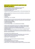 IAHSS BASIC OFFICER UPDATED QUESTIONS AND ANSWERS GRADED