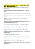 IAHSS SUPERVISOR UPDATED TEST PAPER QUESTIONS AND ANSWERS GRADED 