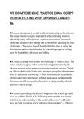 ATI COMPREHENSIVE PRACTICE EXAM SCRIPT 2026 QUESTIONS WITH ANSWERS GRADED A&plus;