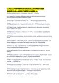 IAHSS ADVANCED UPDATED EXAMINATION SET QUESTIONS AND ANSWERS GRADED