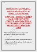 SSI Open Water Diver Certification Final Examination