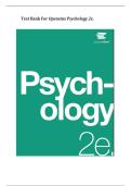 Test Bank For Psychology 2nd Edition by OpenStax &vert;All Chapters 1-16&vert; Latest Update  2026