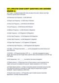 CETa UPDATED EXAM SCRIPT QUESTIONS AND ANSWERS GRADED