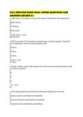 CETa UPDATED EXAM FINAL PAPERS QUESTIONS AND ANSWERS GRADED