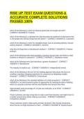 RISE UP TEST EXAM QUESTIONS & ACCURATE COMPLETE SOLUTIONS PASSED 100&percnt;