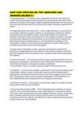ACRP CCRC UPDATED EOC TEST QUESTIONS AND ANSWERS GRADED 