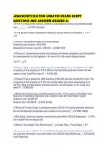 ARGUS CERTIFICATION UPDATED EXAMS SCRIPT QUESTIONS AND ANSWERS GRADED