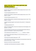 ARGUS UPDATED STUDY EXAM QUESTIONS AND ANSWERS GRADED 