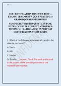 AST Surgical Technology Certification Practice Examination &mdash; Exam &num;1